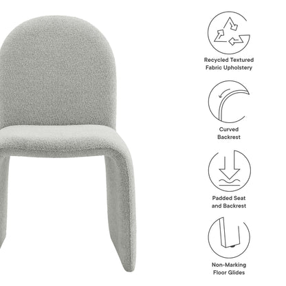 Junia Boucle Upholstered Armless Dining Chair by Modway