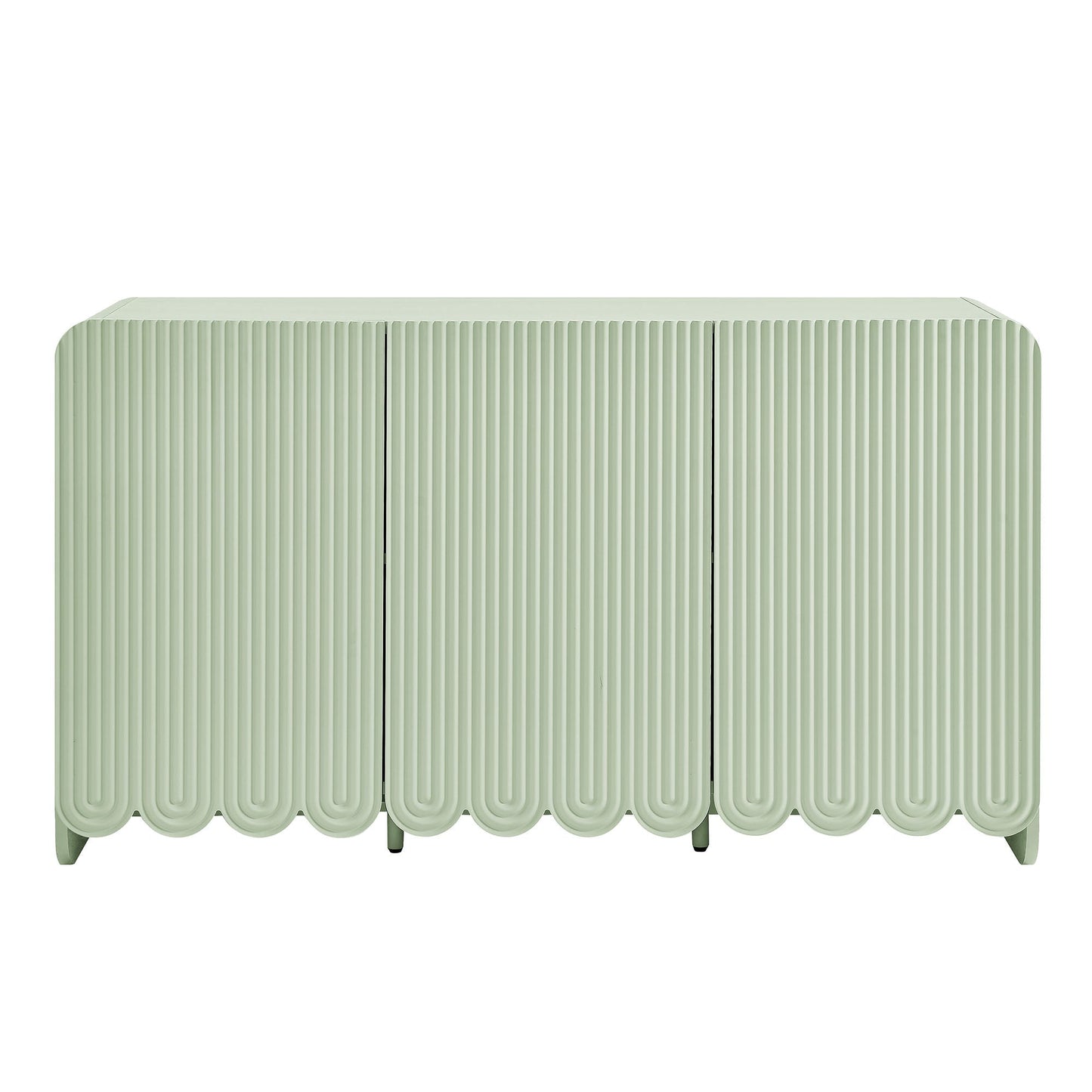 Dahlia Fluted and Scalloped Sideboard Storage Cabinet