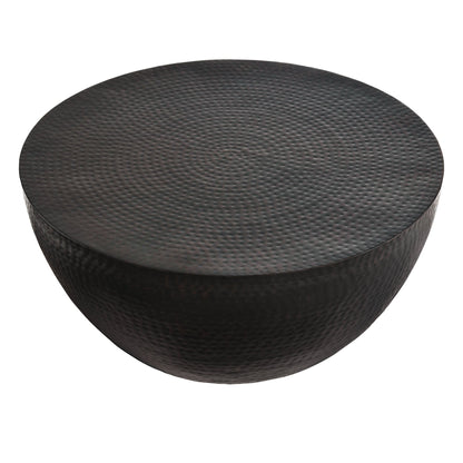 Mella 32 Inch Metal Hammered Coffee Table by Modway