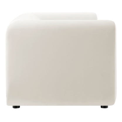 Leif 89" Performance Velvet Upholstered Sofa by Modway