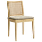 Ovard Wood and Rattan Dining Chair by Modway