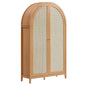 Calista 79" Tall Wide Rattan Arched Storage Cabinet by Modway