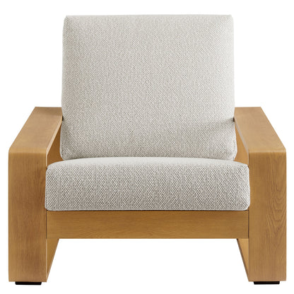 Lirienne Outdoor Patio Aluminum Faux Wood Armchairs Set of 2 by Modway