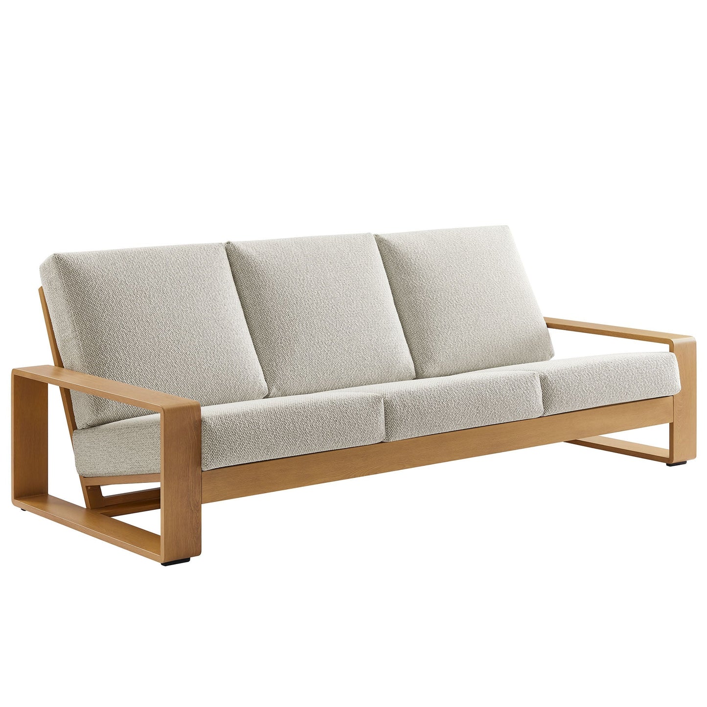 Lirienne Outdoor Patio Aluminum Faux Wood Sofa by Modway