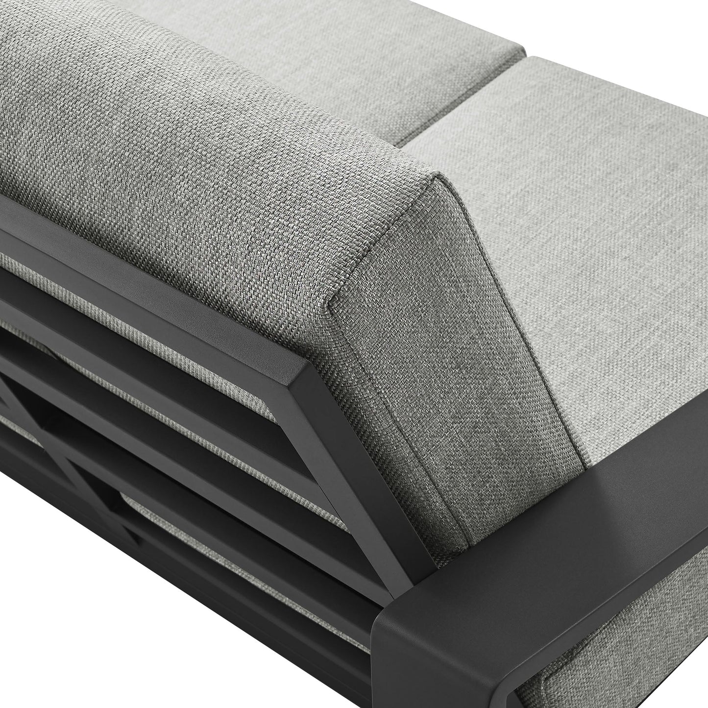 Lirienne Outdoor Patio Aluminum Loveseat by Modway