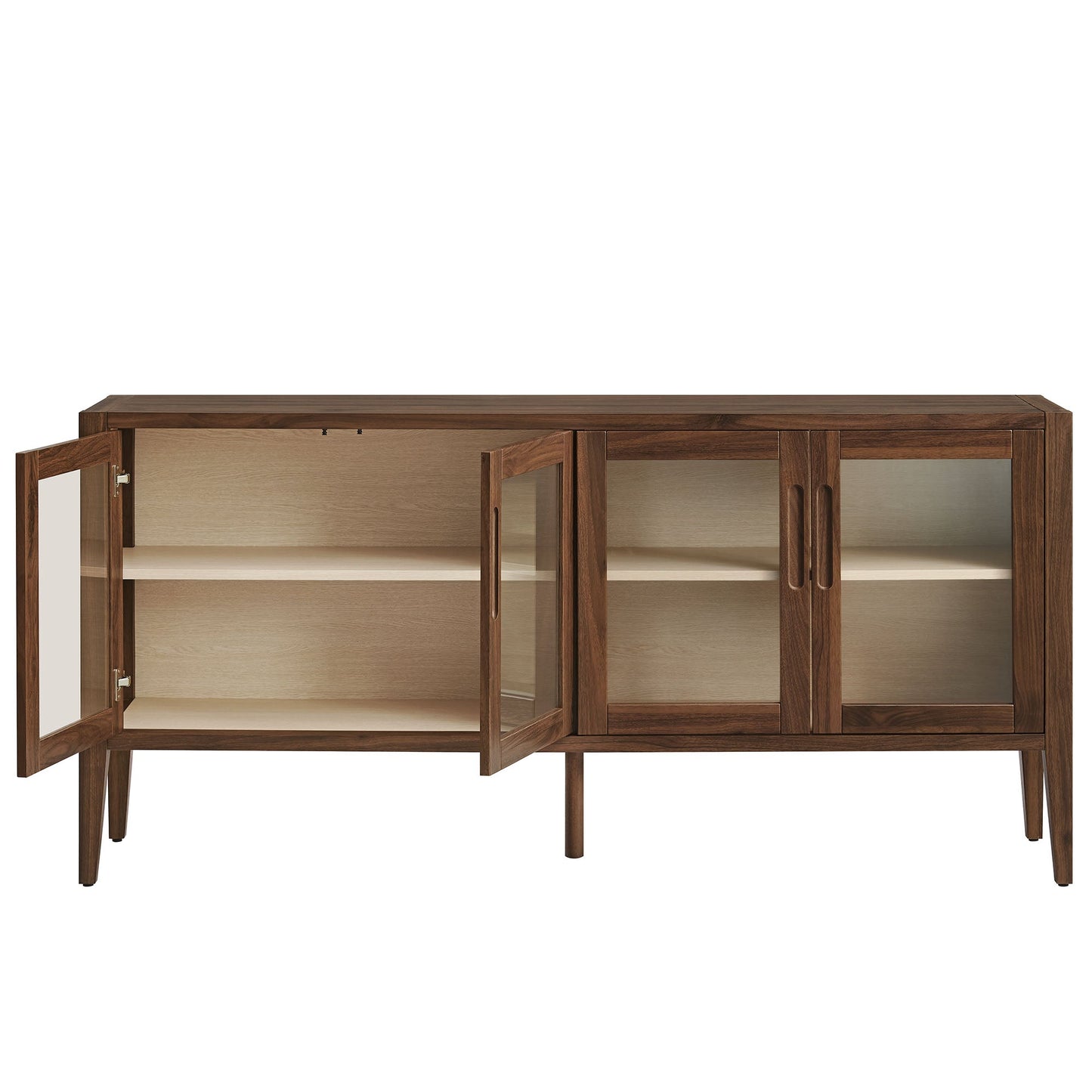 Nell 72" Glass Door Sideboard Cabinet by Modway