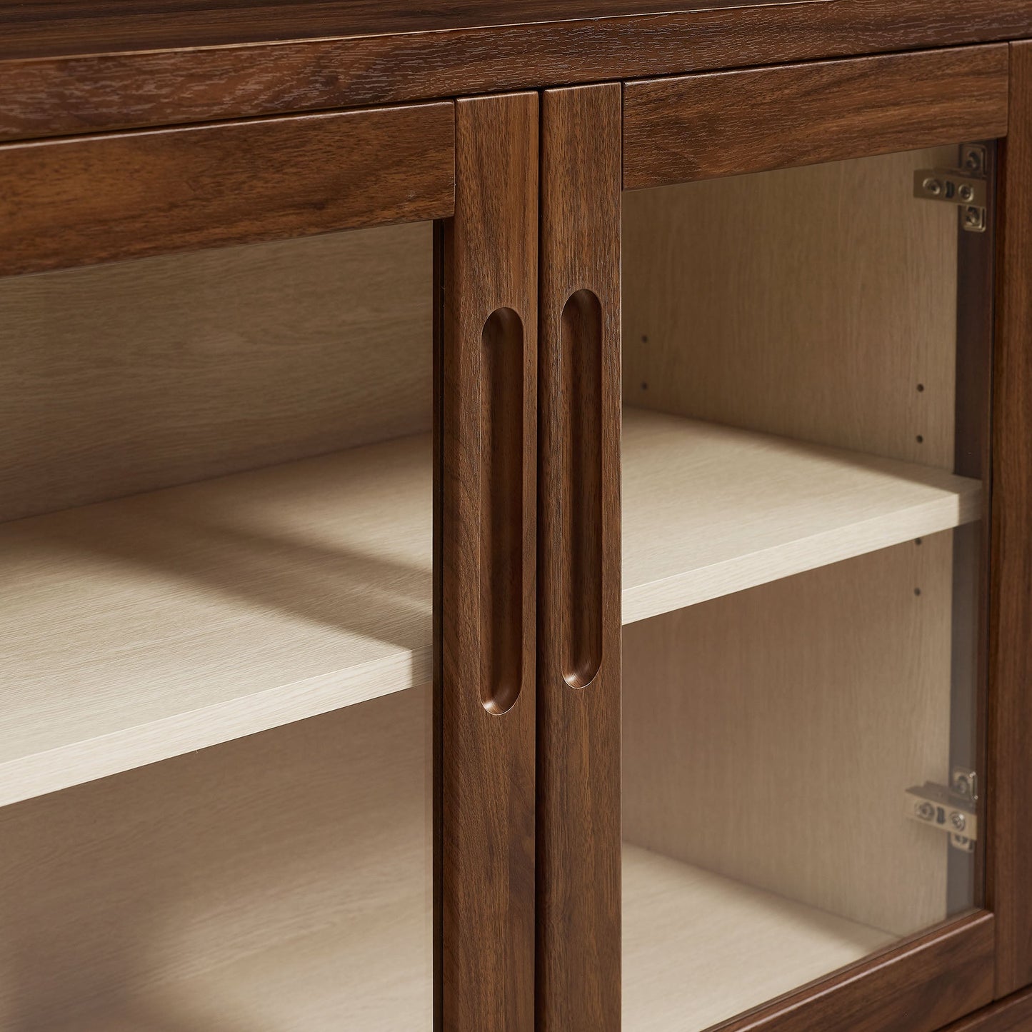 Nell 72" Glass Door Sideboard Cabinet by Modway