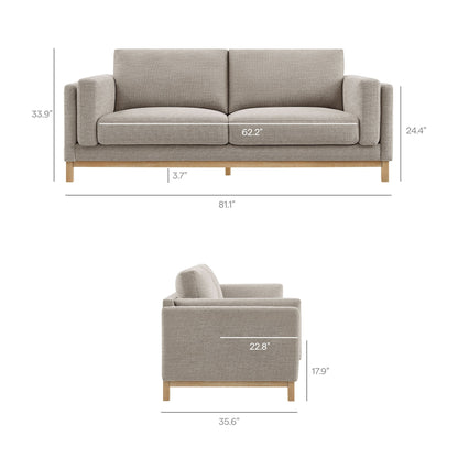 Roscoe 81 Inch Fabric Sofa by Modway