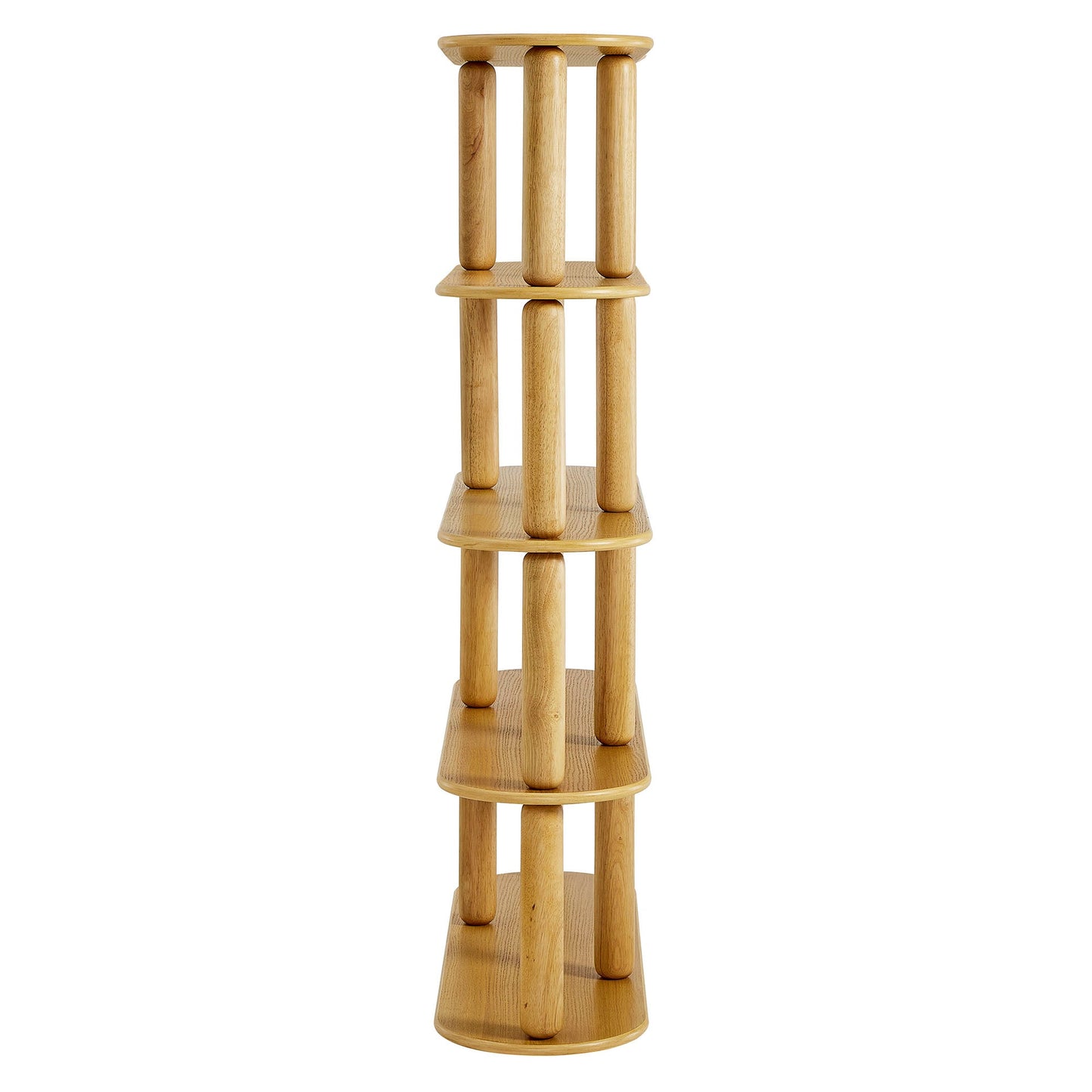 Arcus 4-Tier Oval Wood Bookshelf by Modway