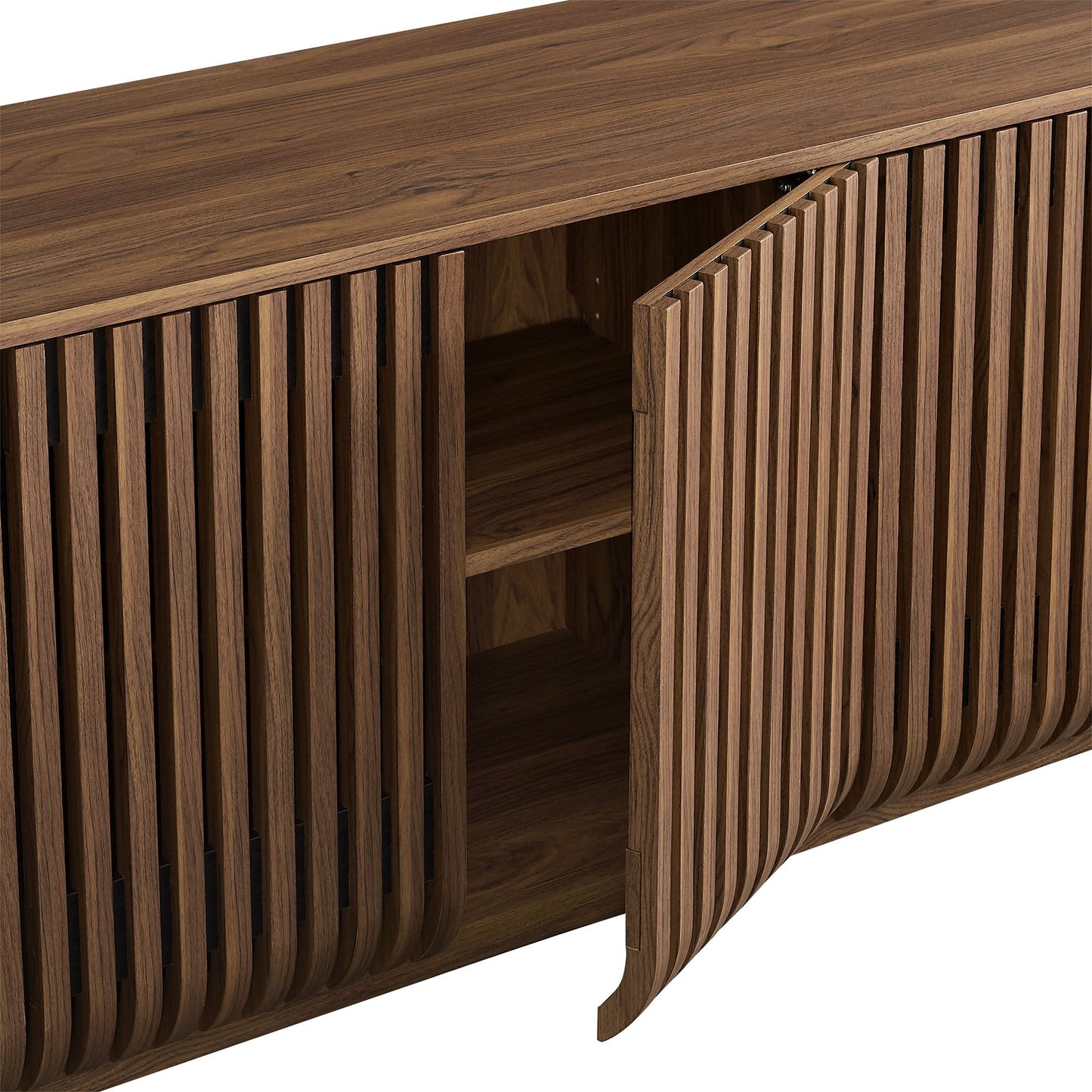 Fortitude 75" Curved Sideboard Storage Cabinet by Modway