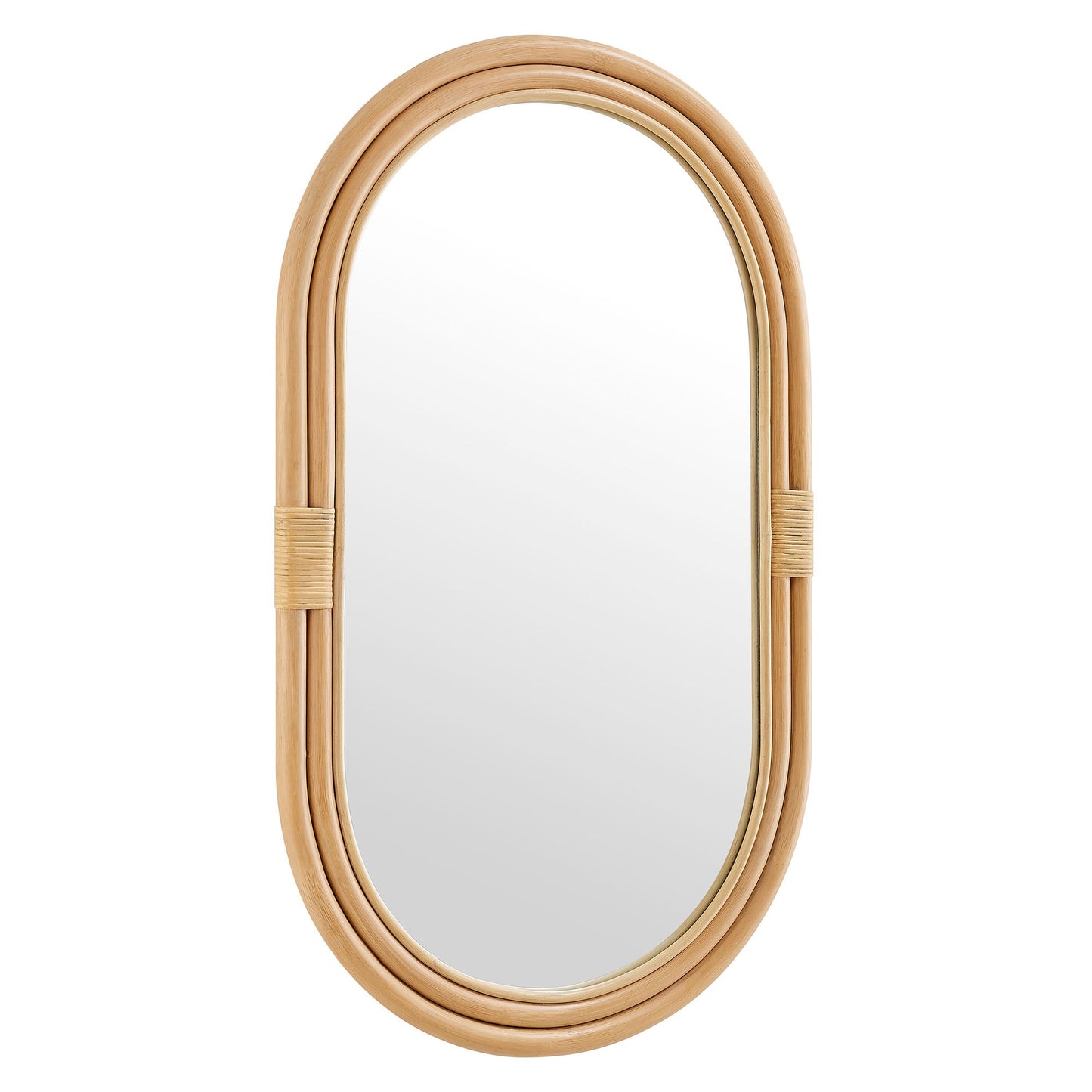 Corsica Oval Rattan Wall Mirror by Modway