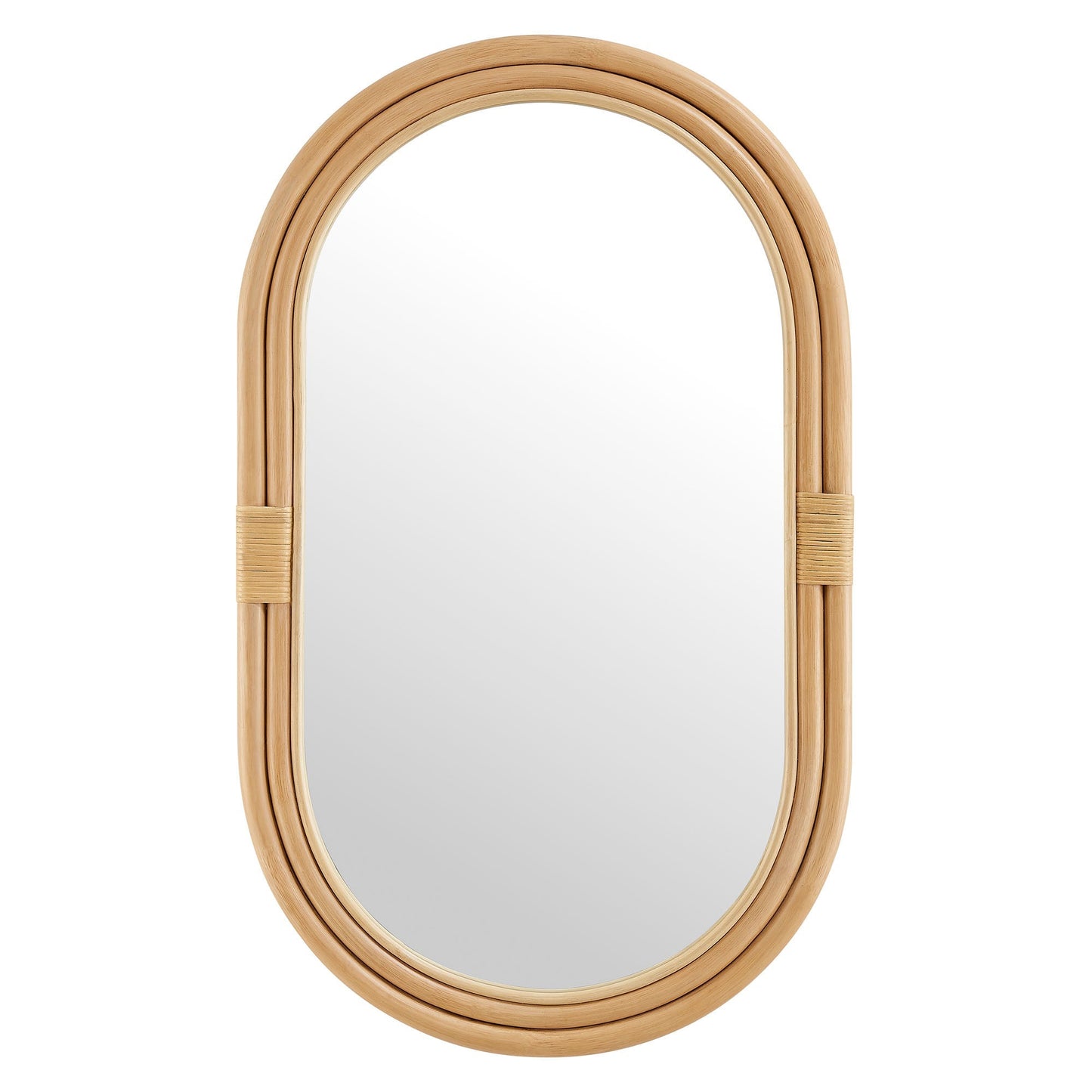 Corsica Oval Rattan Wall Mirror by Modway