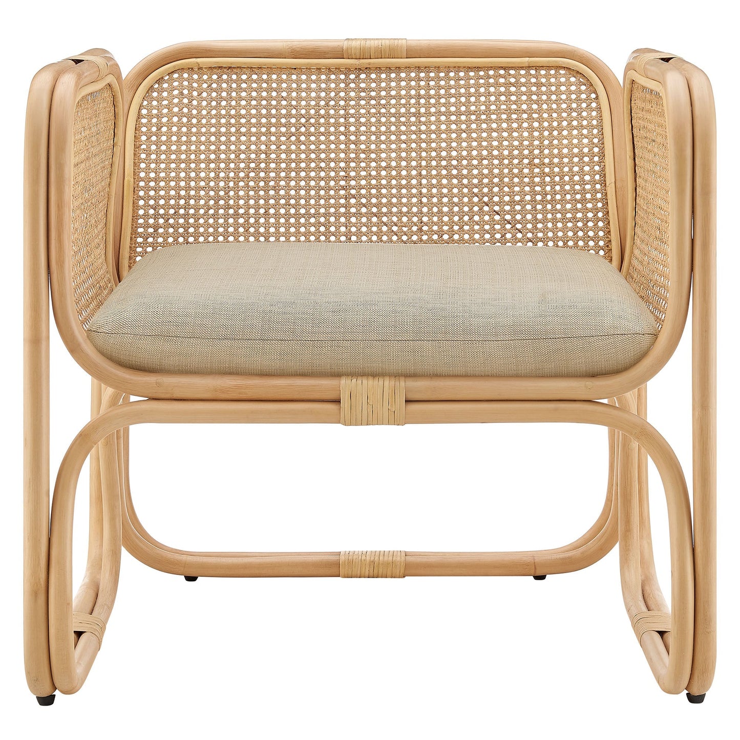 Ellis Natural Rattan Accent Armchair by Modway