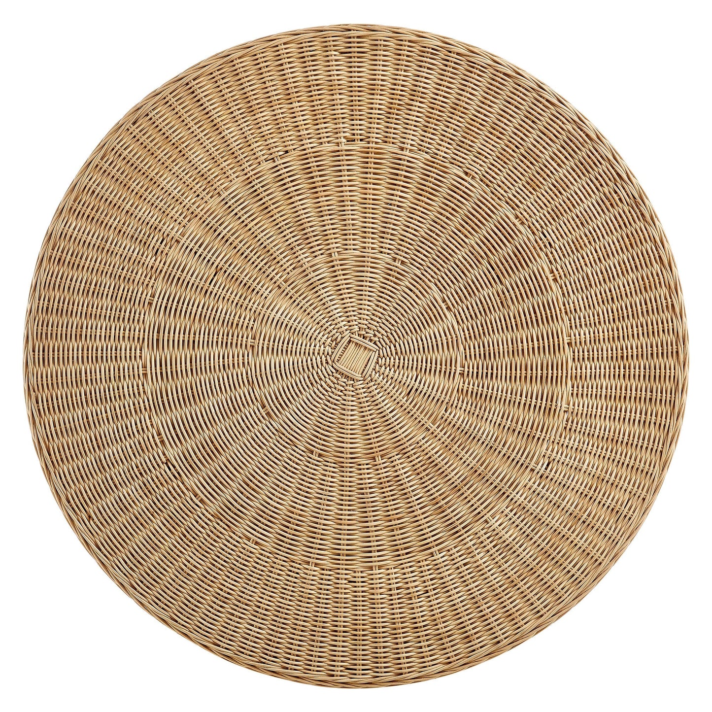 Ainsley 32 Inch Round Natural Rattan Coffee Table