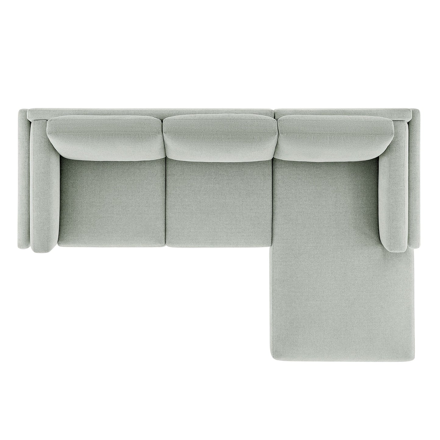 Roscoe Right-Facing Fabric Sectional Sofa with Chaise by Modway