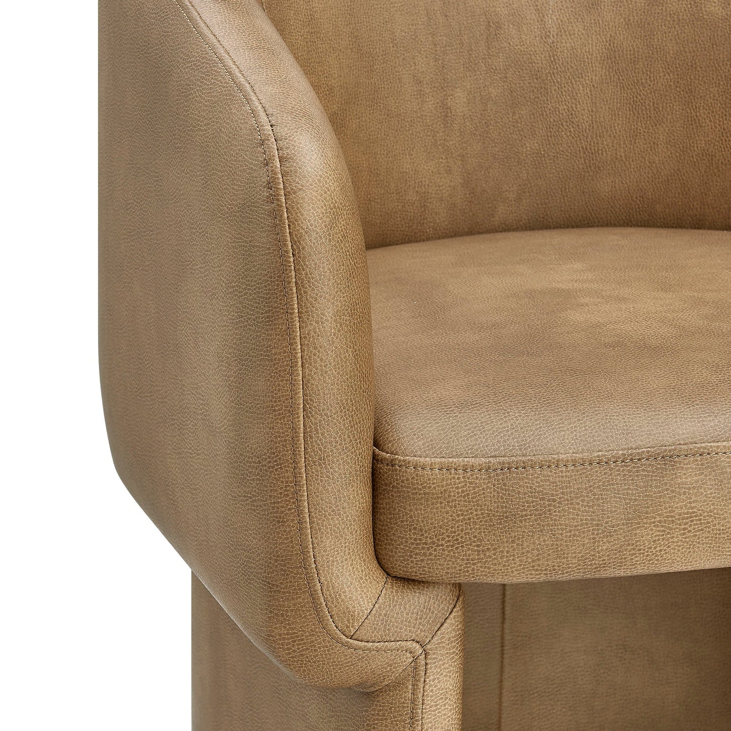 Verity Barrel Back Vegan Leather Dining Chair by Modway
