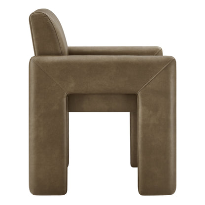 Daven Vegan Leather Dining Armchair by Modway