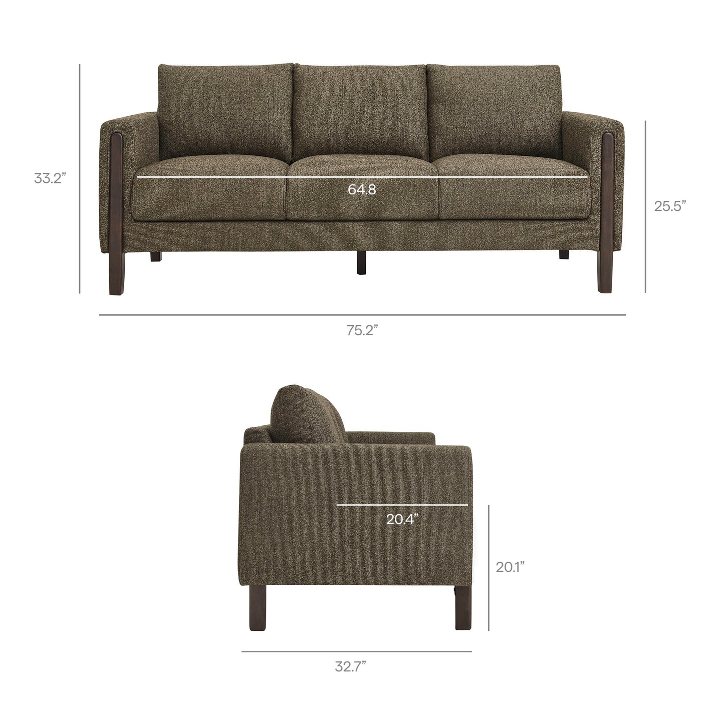 Hawken Boucle Fabric Sofa by Modway