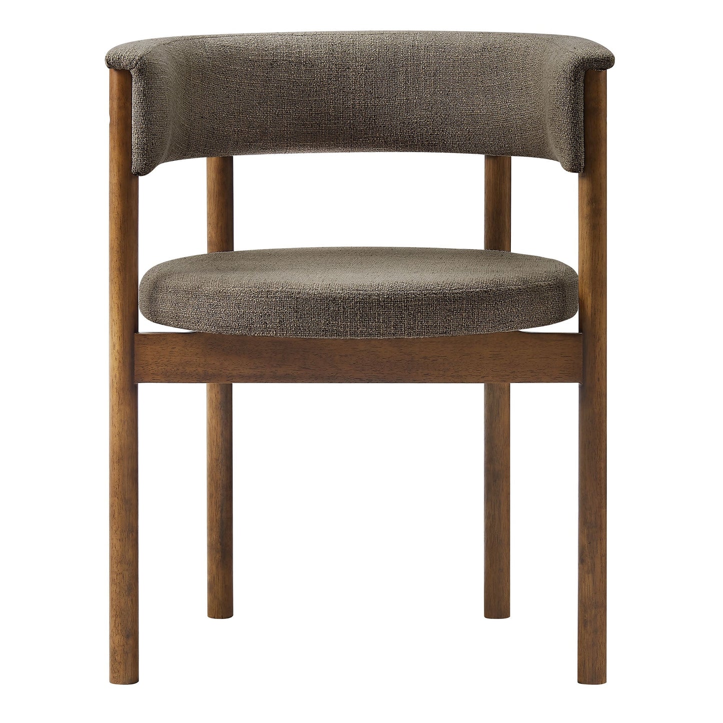Clea Curved Upholstered Dining Chairs Set of 2