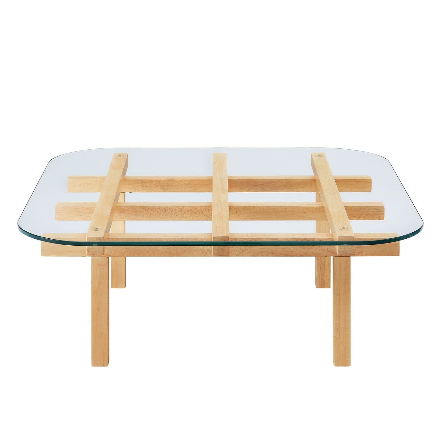 Isby 35 Inch Tempered Glass Coffee Table by Modway