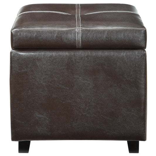 Treasure Upholstered Vinyl Ottoman by Modway