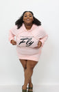 “Hot Girl Hoodies” Sweater Dress