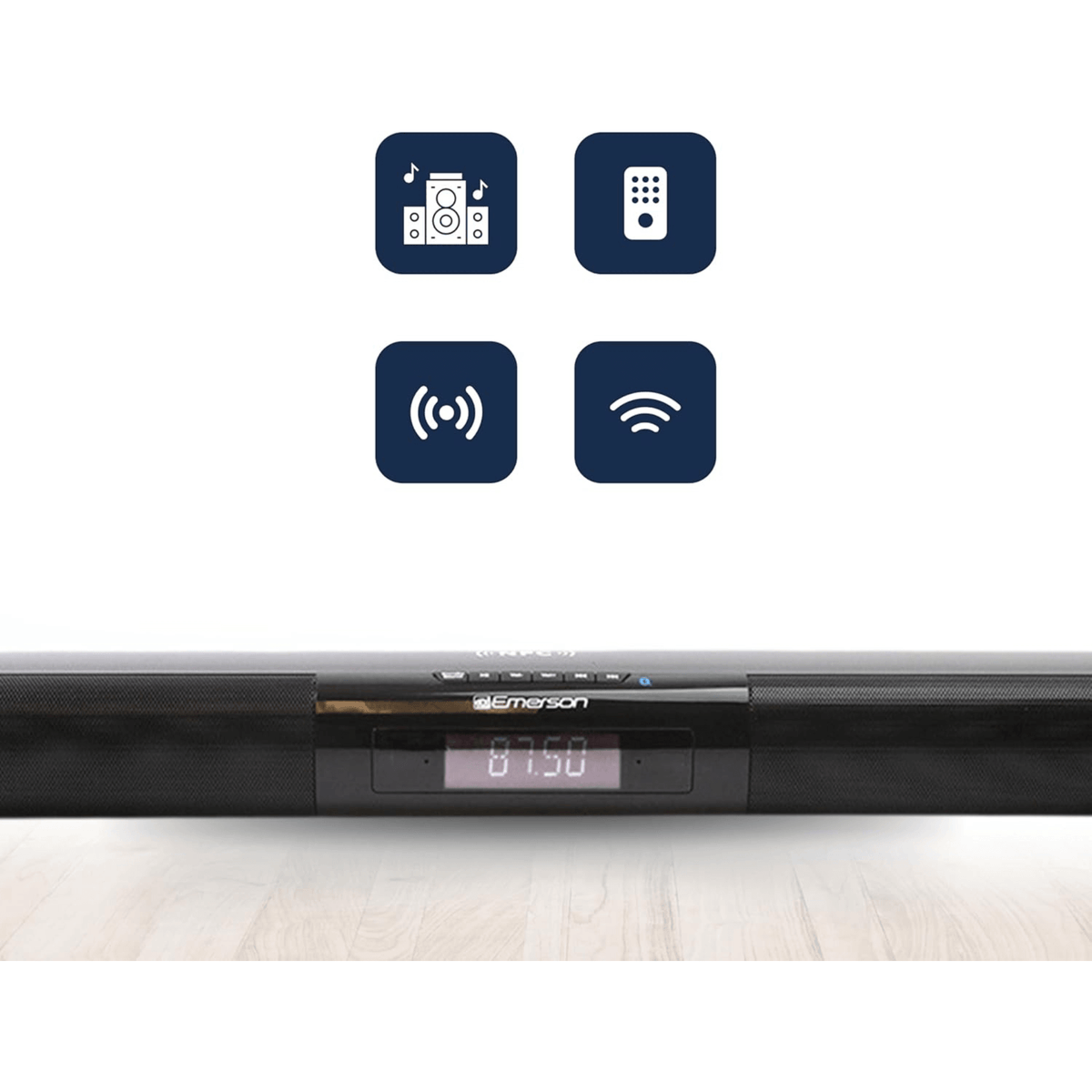 Emerson 42" Bluetooth Soundbar with Digital FM Radio and Remote Control