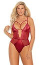 Plus Size Burgundy Beauty Teddy