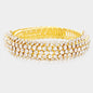 Rhinestone Statement Adjustable Evening Bracelet