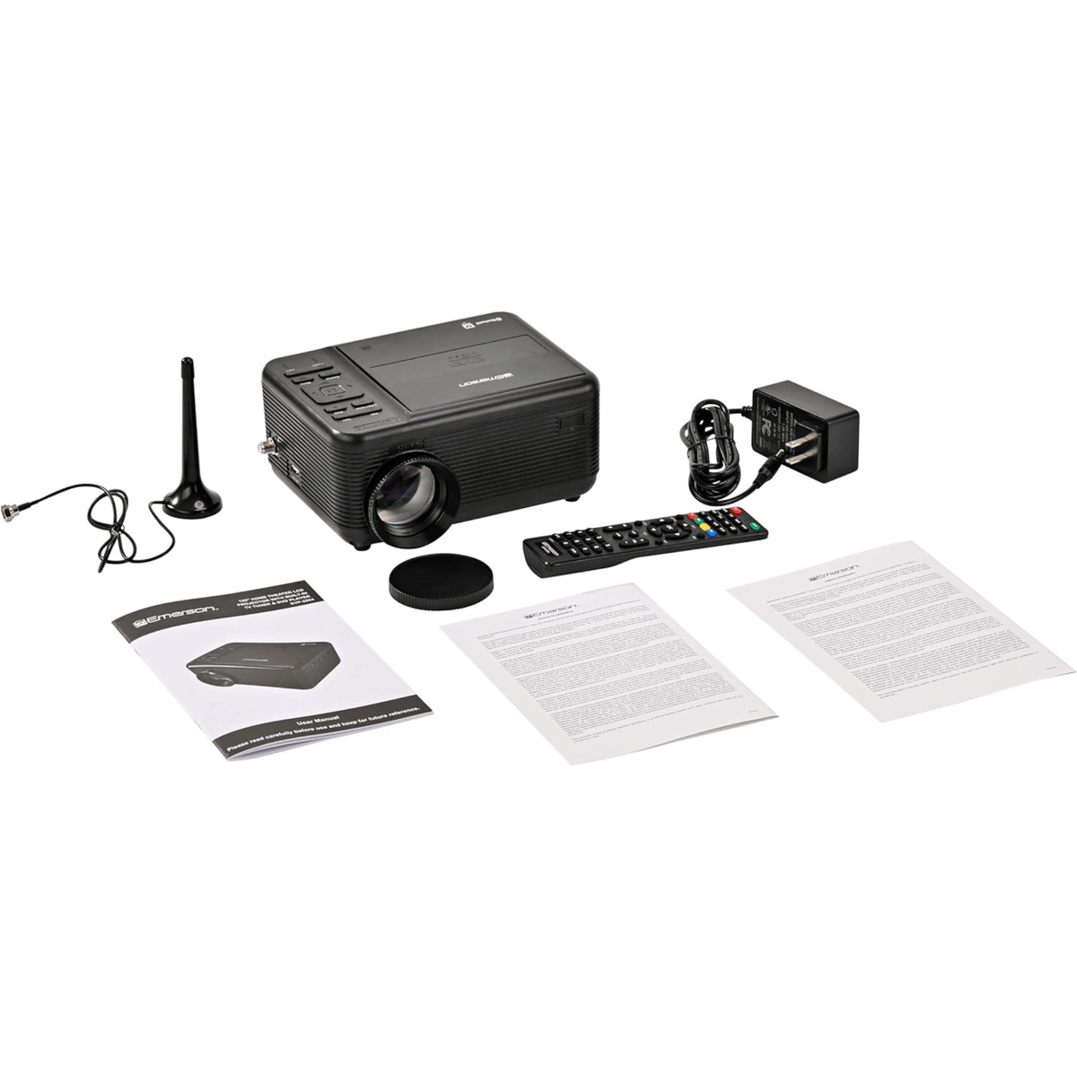 Emerson 120" Home Theater LCD Projector with Built-In TV Tuner and DVD Player