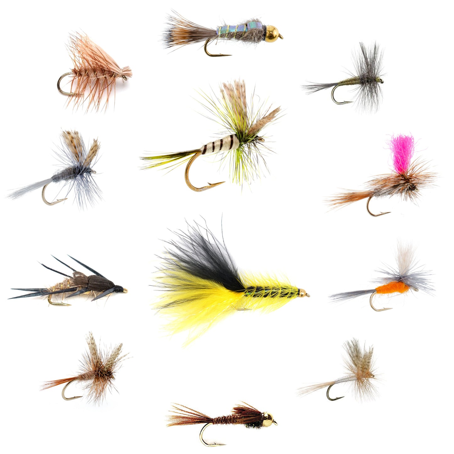 Eastern Trout Fly Assortment - 12 Essential Trout Flies Collection