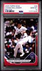 Graded 2025 Topps Now Chase Dollander #46 Red Foil /5 Rookie RC Baseball Card PSA 10 Gem Mint