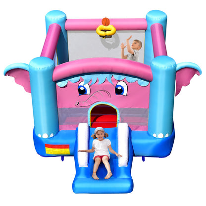 3-in-1 Elephant Theme Inflatable Castle without Blower