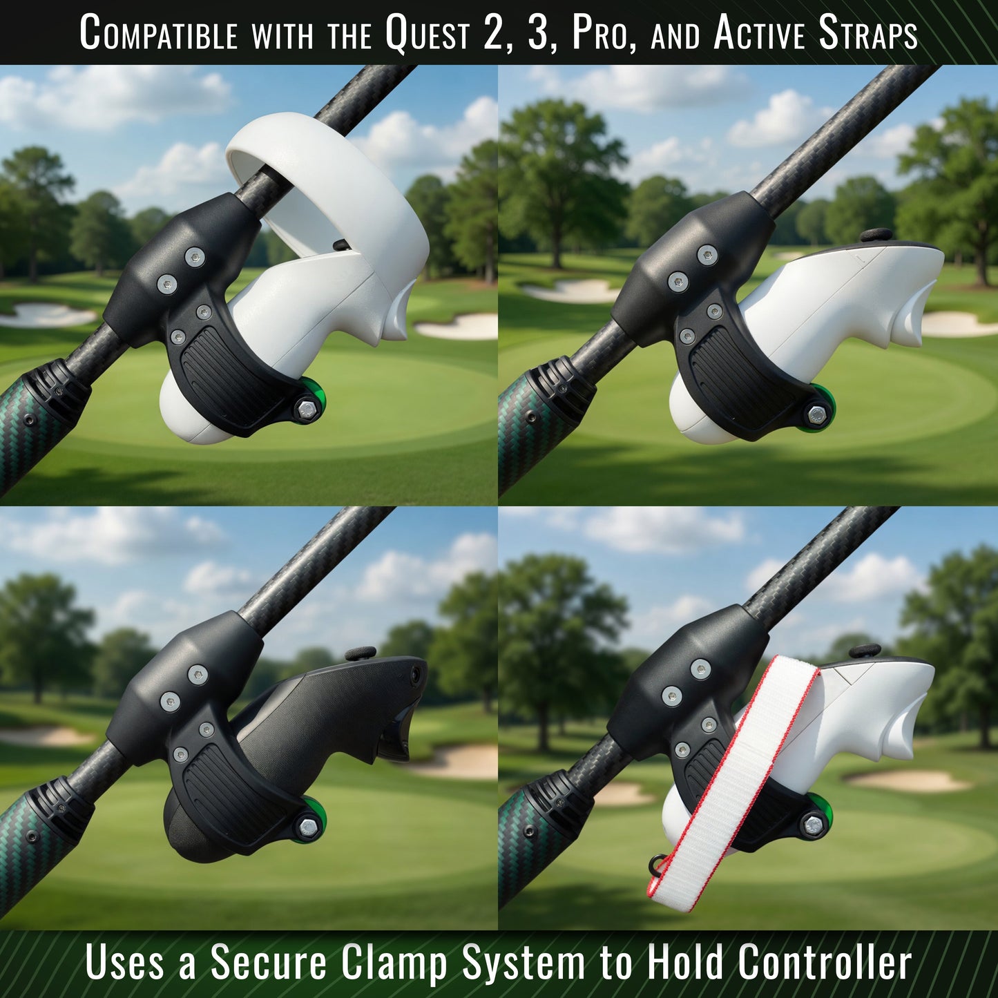 DriVR Elite Mini -  Adjustable VR Weighted Golf Club Handle Accessory - Compatible with Quest 2, 3/3s, and Pro