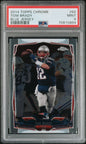 Graded 2014 Topps Chrome Tom Brady #62 Blue Jersey Football Card PSA 9 Mint
