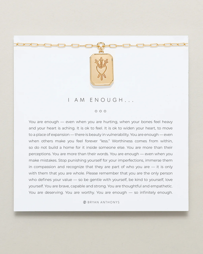 I Am Enough Statement Necklace
