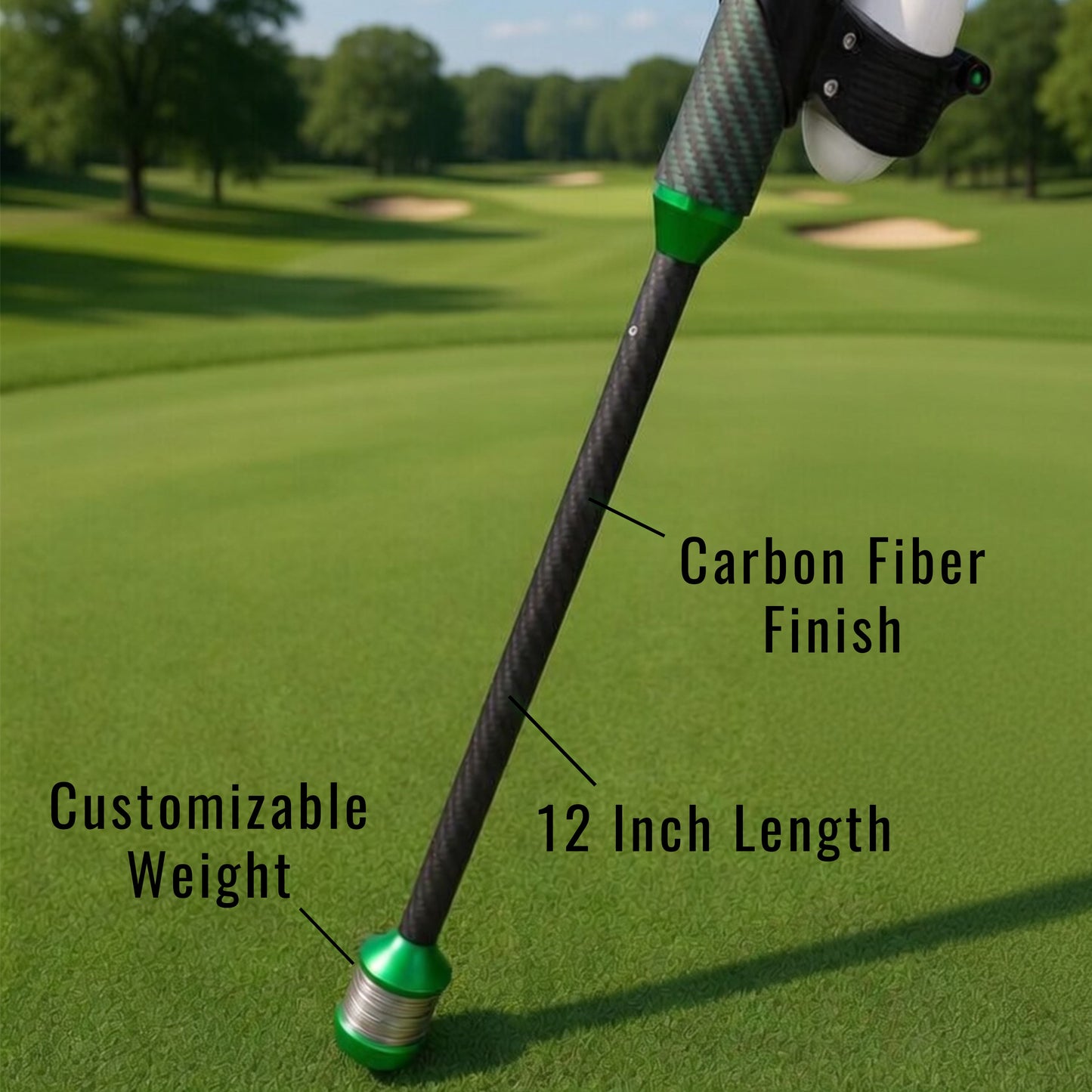 DriVR Elite Mini -  Adjustable VR Weighted Golf Club Handle Accessory - Compatible with Quest 2, 3/3s, and Pro