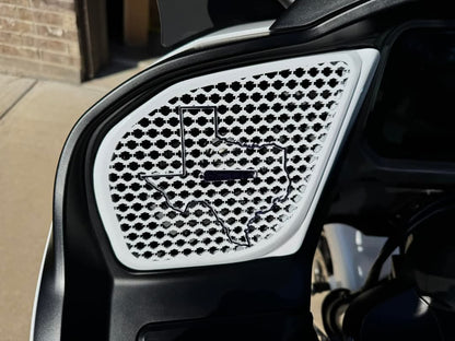 98 to 2024+ Road Glide 3D Texas speakers grill covers set