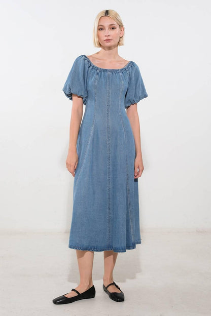 COASTAL CUTIE TENCEL MIDI DRESS