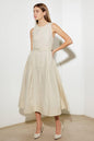 OVER THE WATERS WOVEN MIDI DRESS