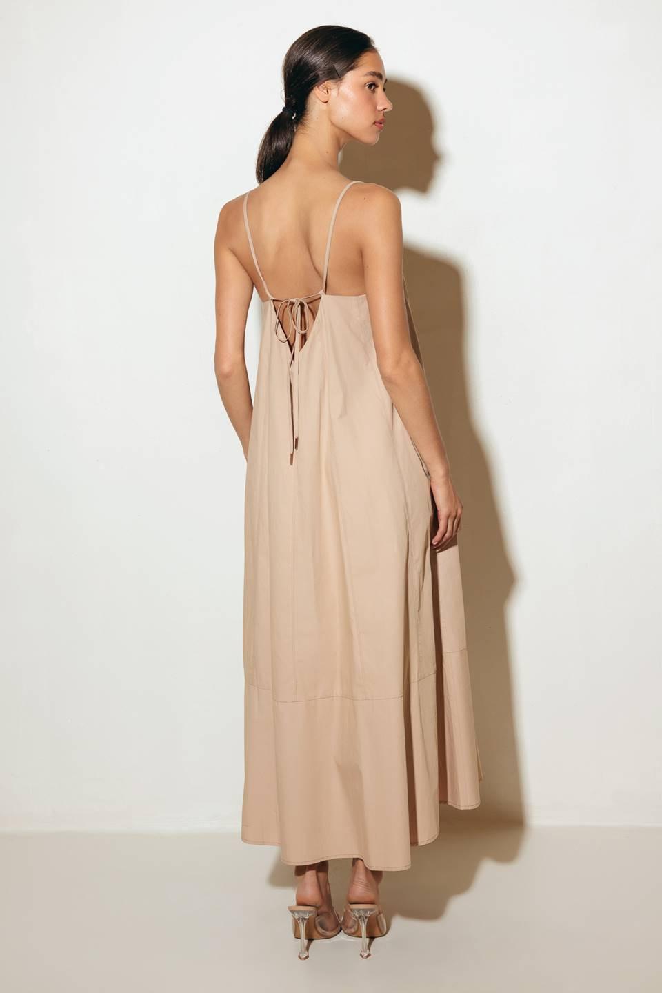 DAISY LANE WOVEN MIDI TENT DRESS