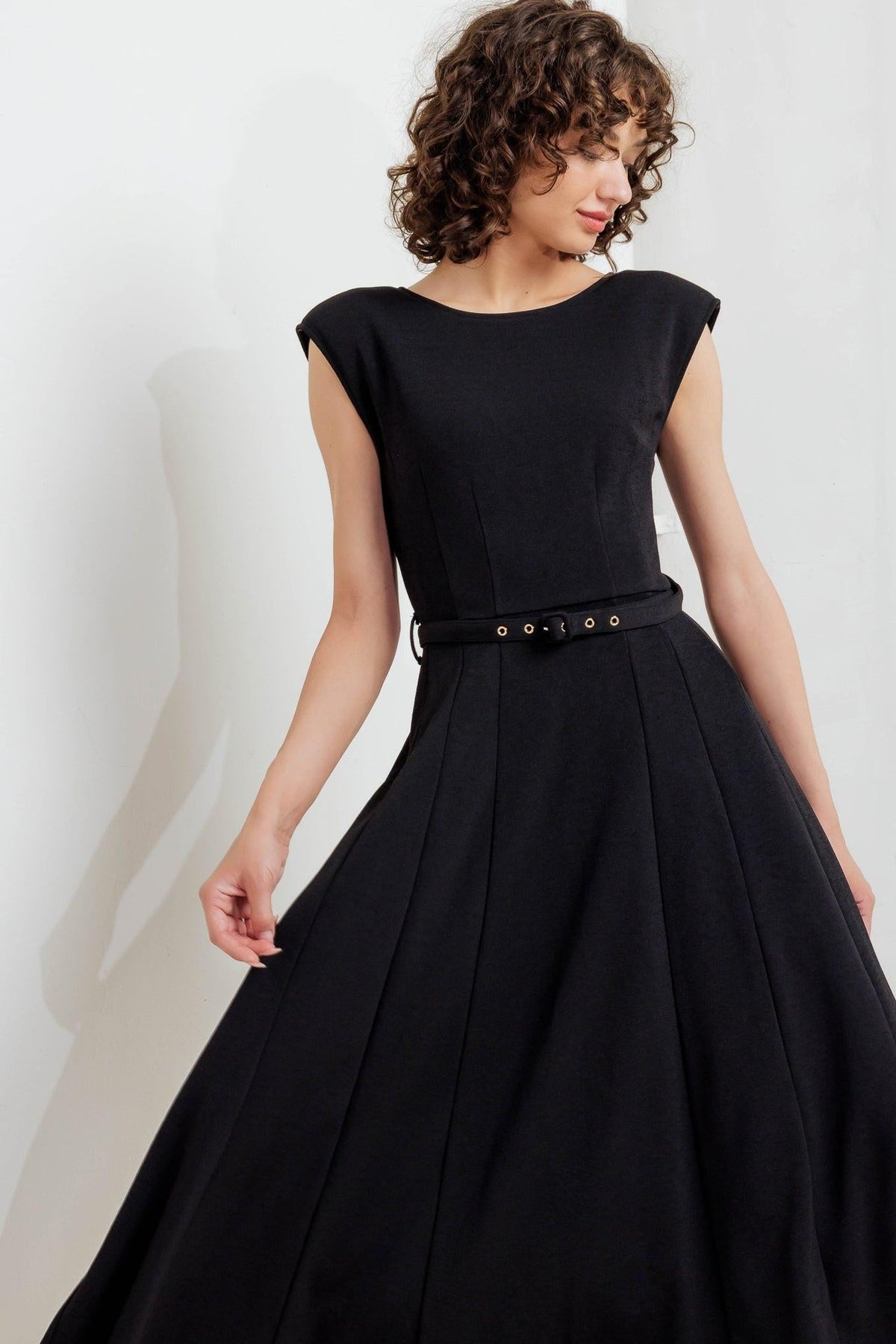 MODERN MONA WOVEN MIDI DRESS