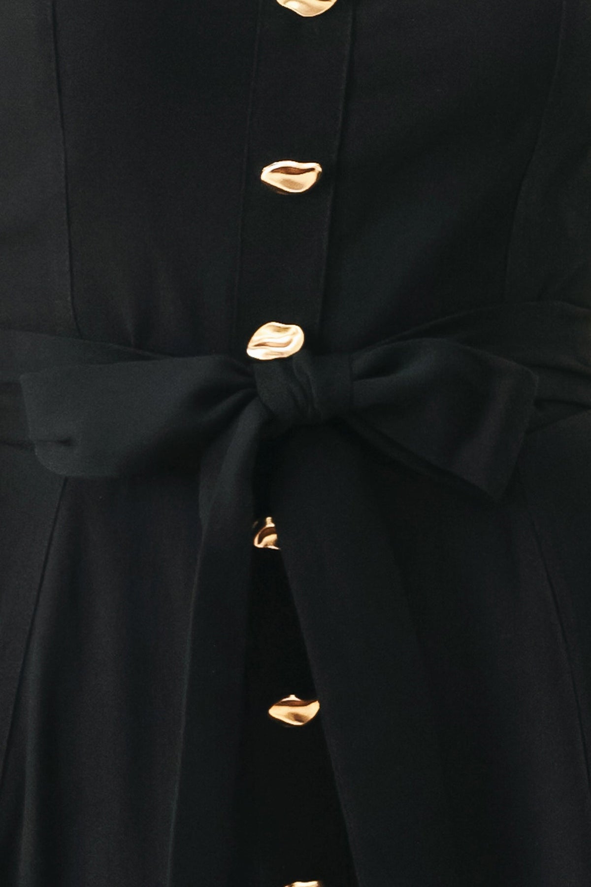 LOVELY NOIR WOVEN MIDI DRESS