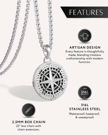 Compass Pendant Necklace