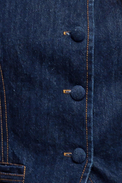INDIGO ICON DENIM VEST