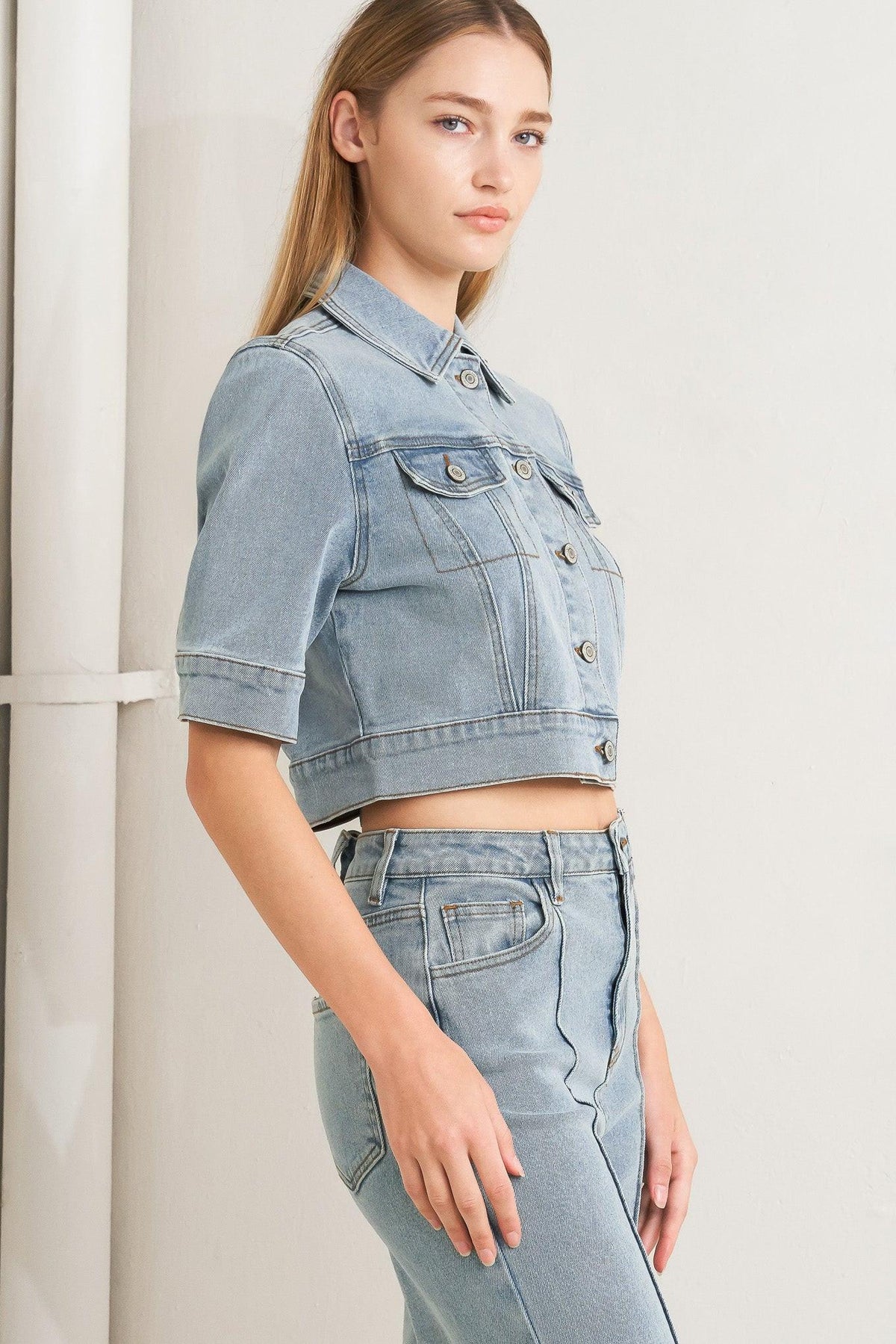 MODERN NEUTRAL DENIM JACKET