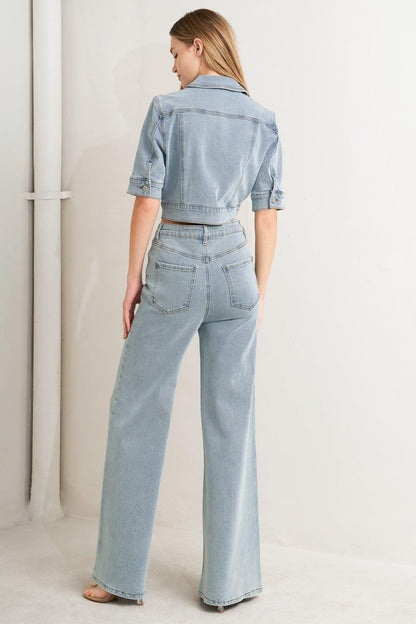 MODERN NEUTRAL DENIM JACKET