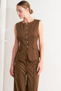 MIDNIGHT MESA STYLE FAUX SUEDE VEST