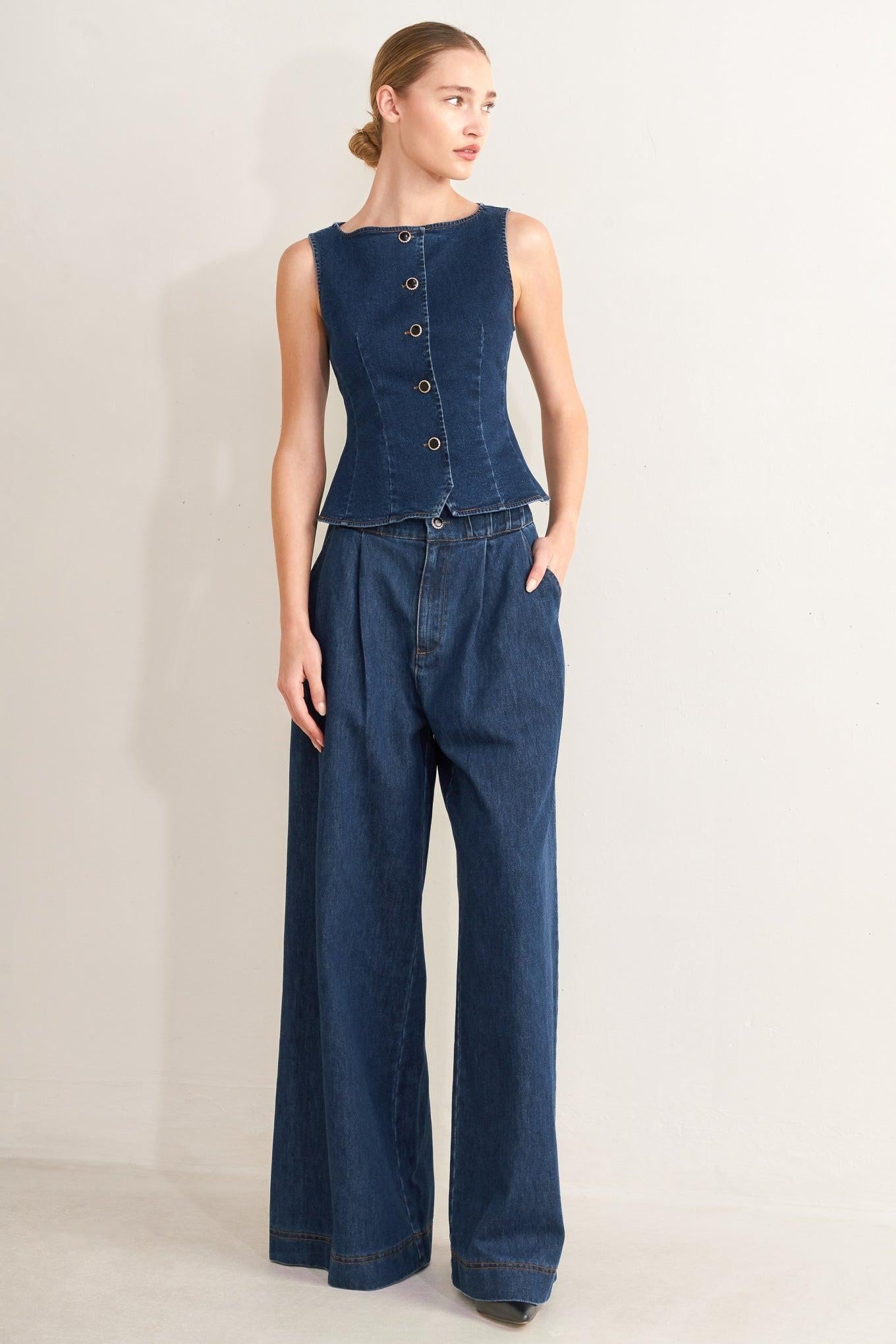 RETRO STREET DENIM VEST
