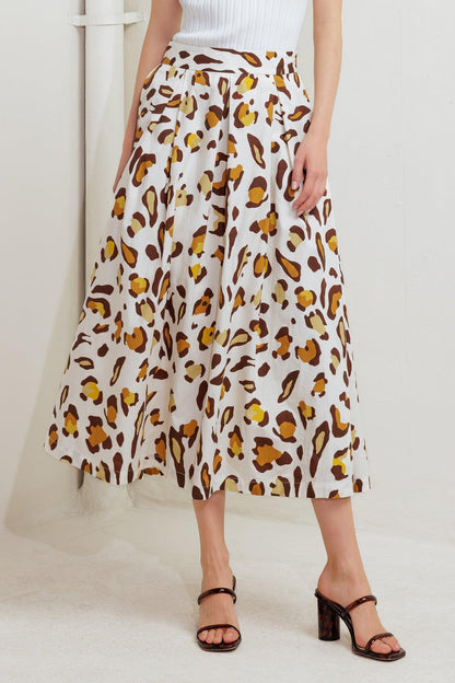 CITY JUNGLE WOVEN FULL SKIRT